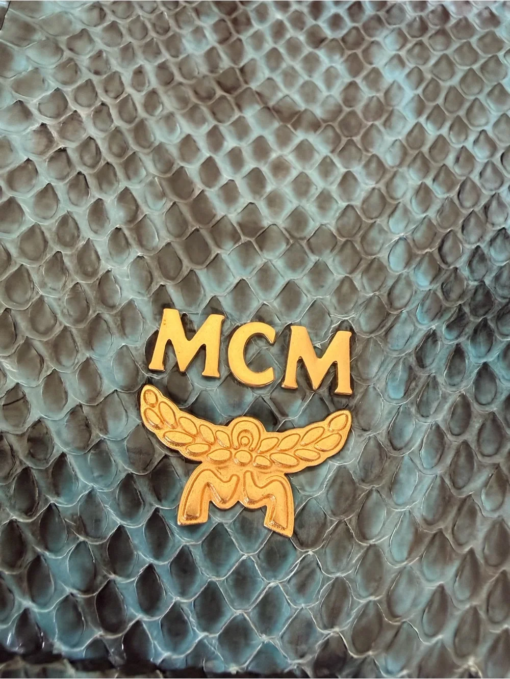 New MCM Leather Python Crossbody - Picture 6 of 9